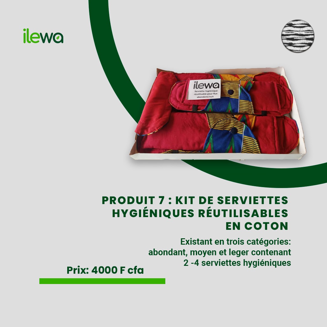 KIT DE SERVIETTES HYGIÉNIQUES RÉUTILISABLES