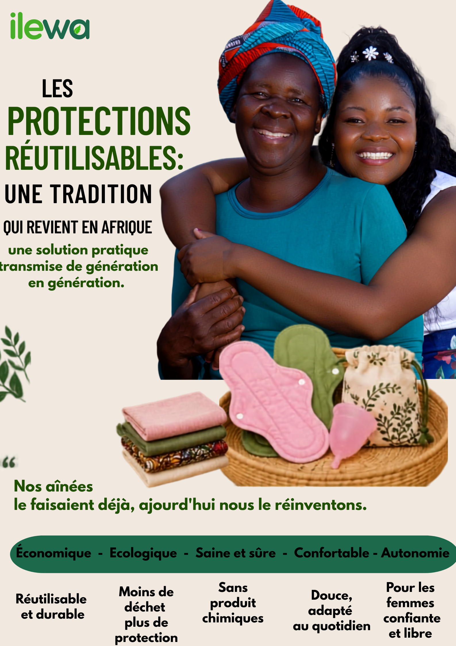 LES PROTECTIONS RÉUTILISABLES : UNE TRADITION QUI REVIENT EN AFRIQUE